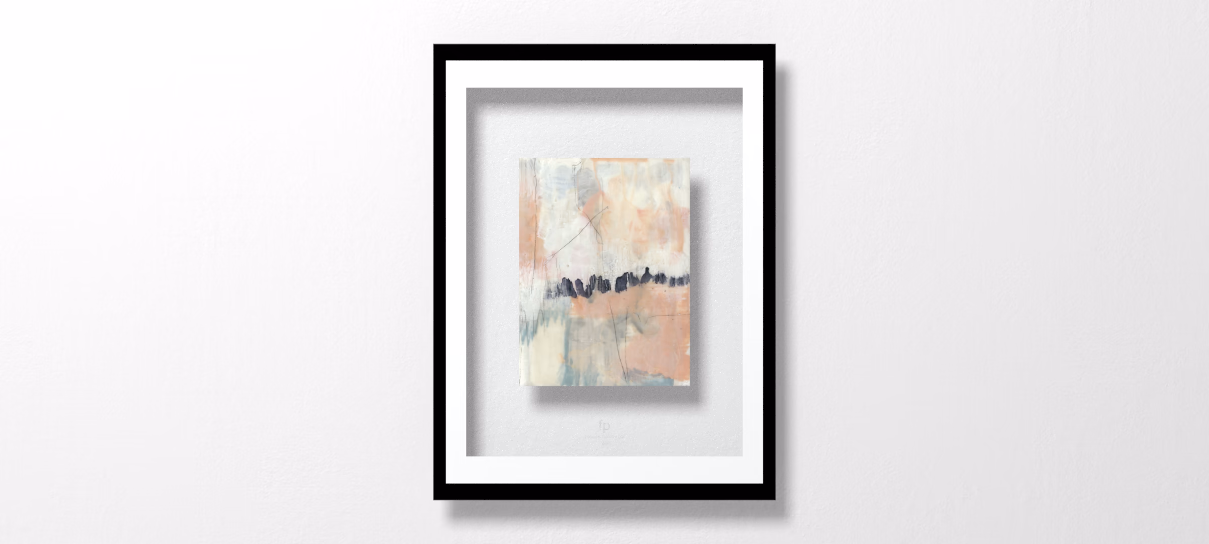 Blush & Navy II by Jennifer Goldberger
