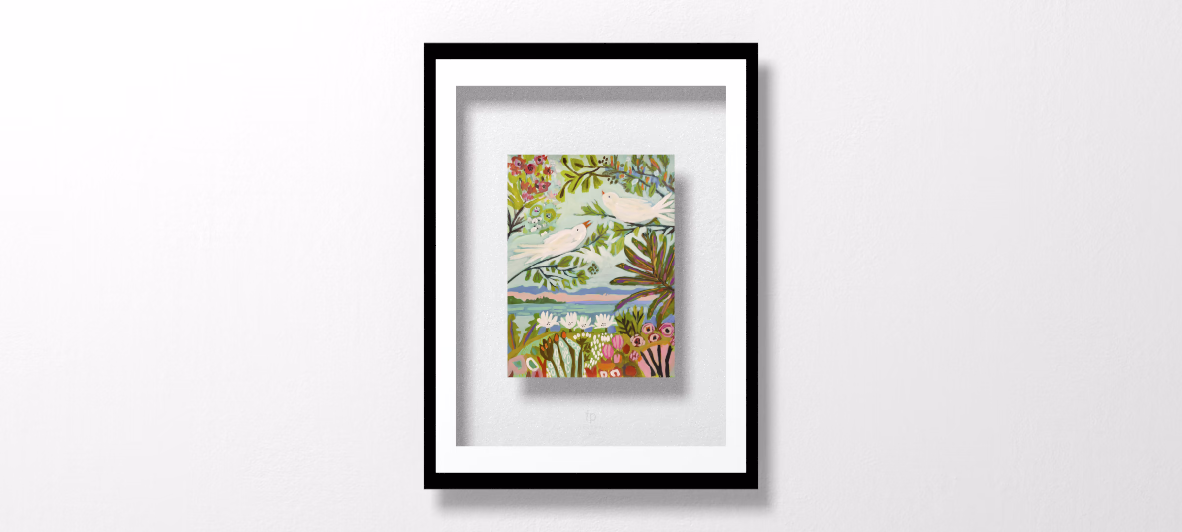 Birds in the Garden I by Karen Fields