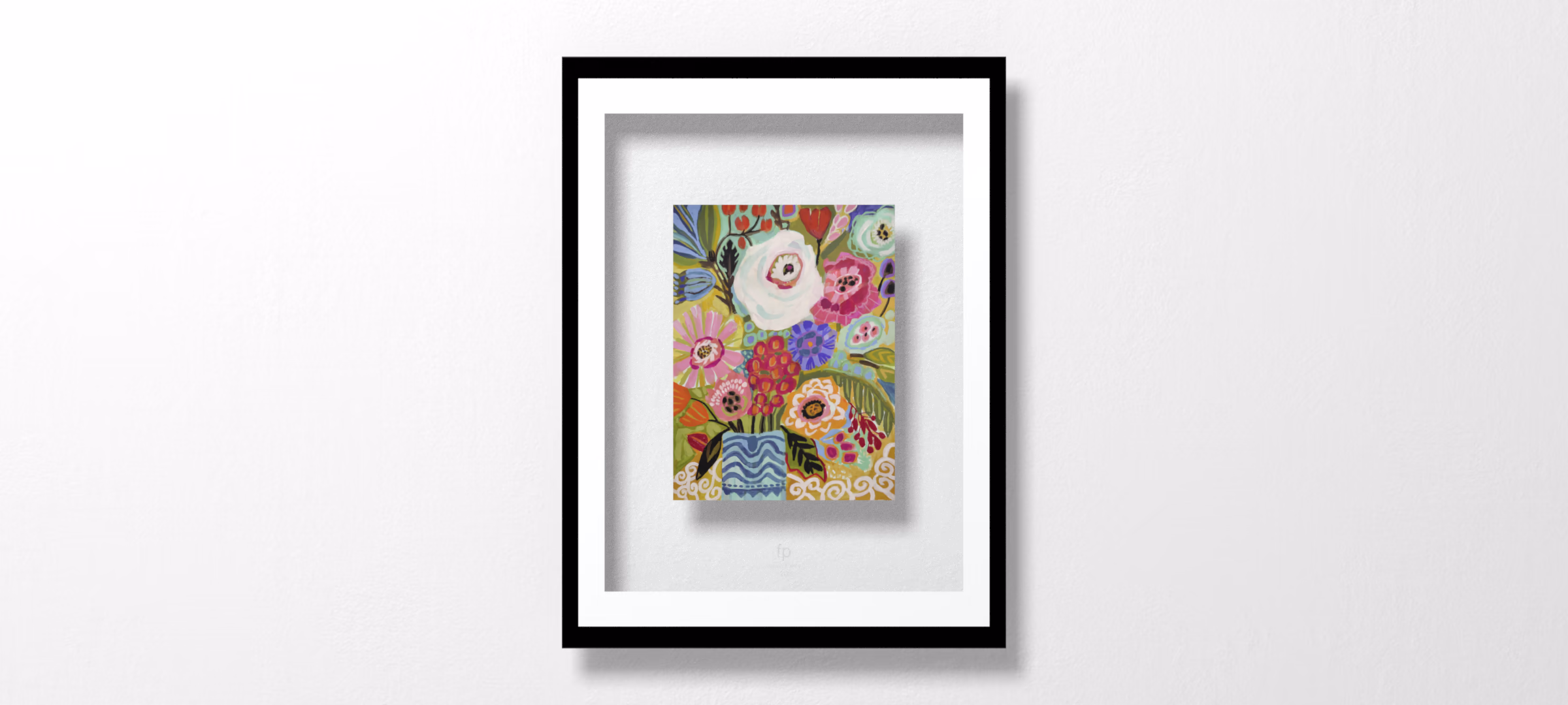Fresh Flowers in Vase II by Karen Fields