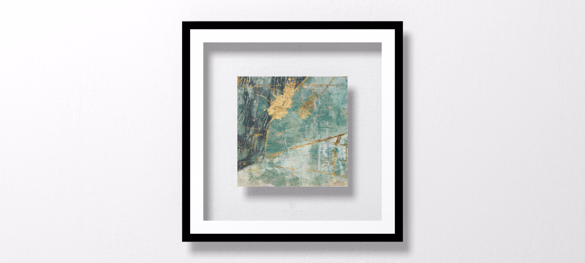 Teal Lace I by Jennifer Goldberger