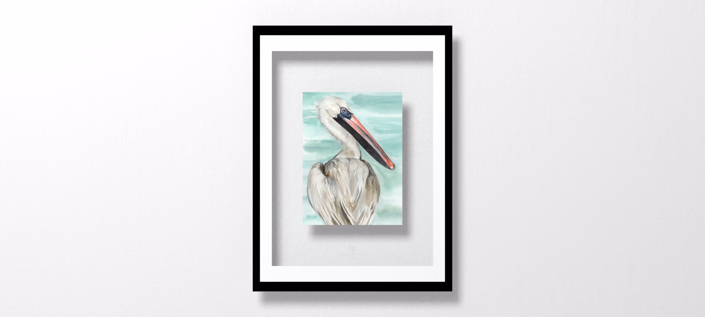 Turquoise Pelican I by Jennifer Paxton Parker