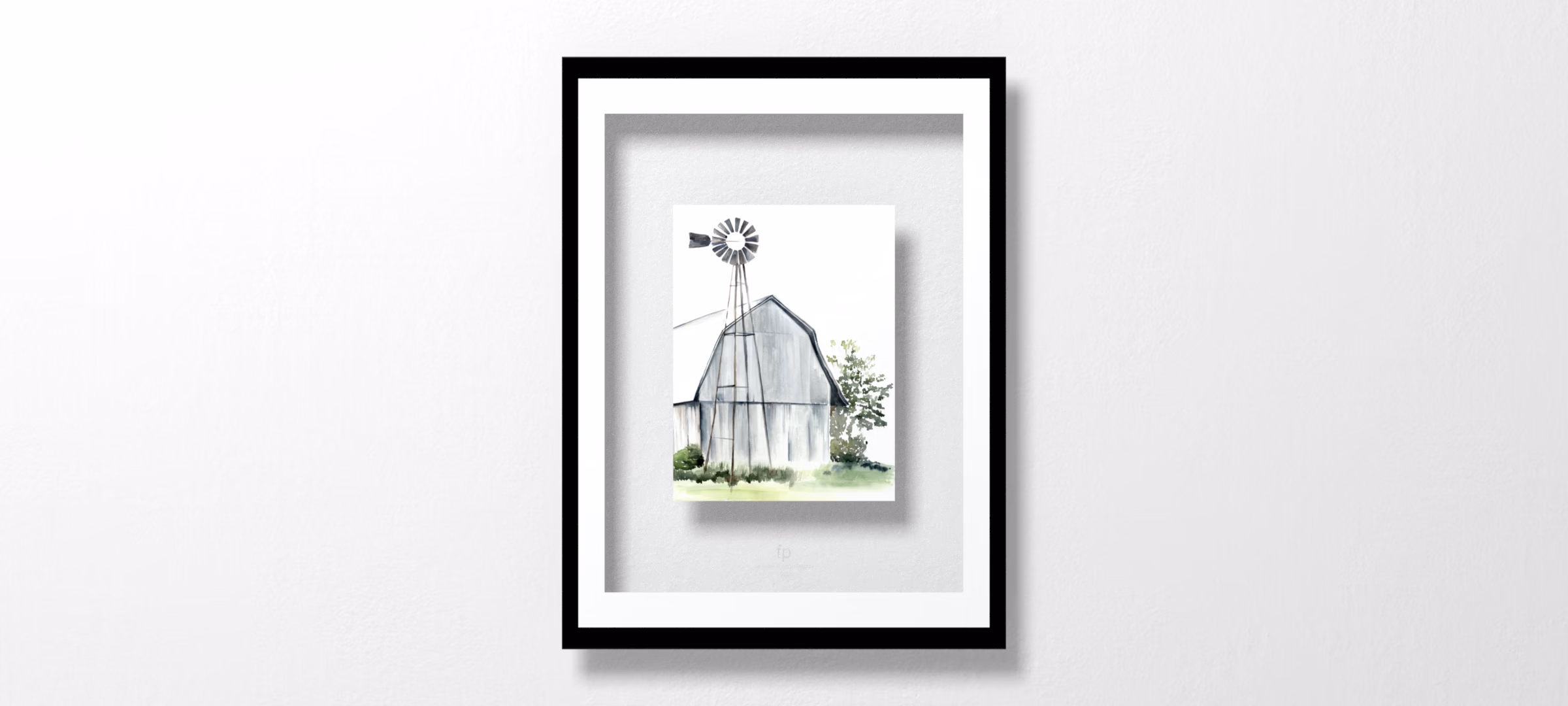 Watercolor Barn I by Jennifer Paxton Parker
