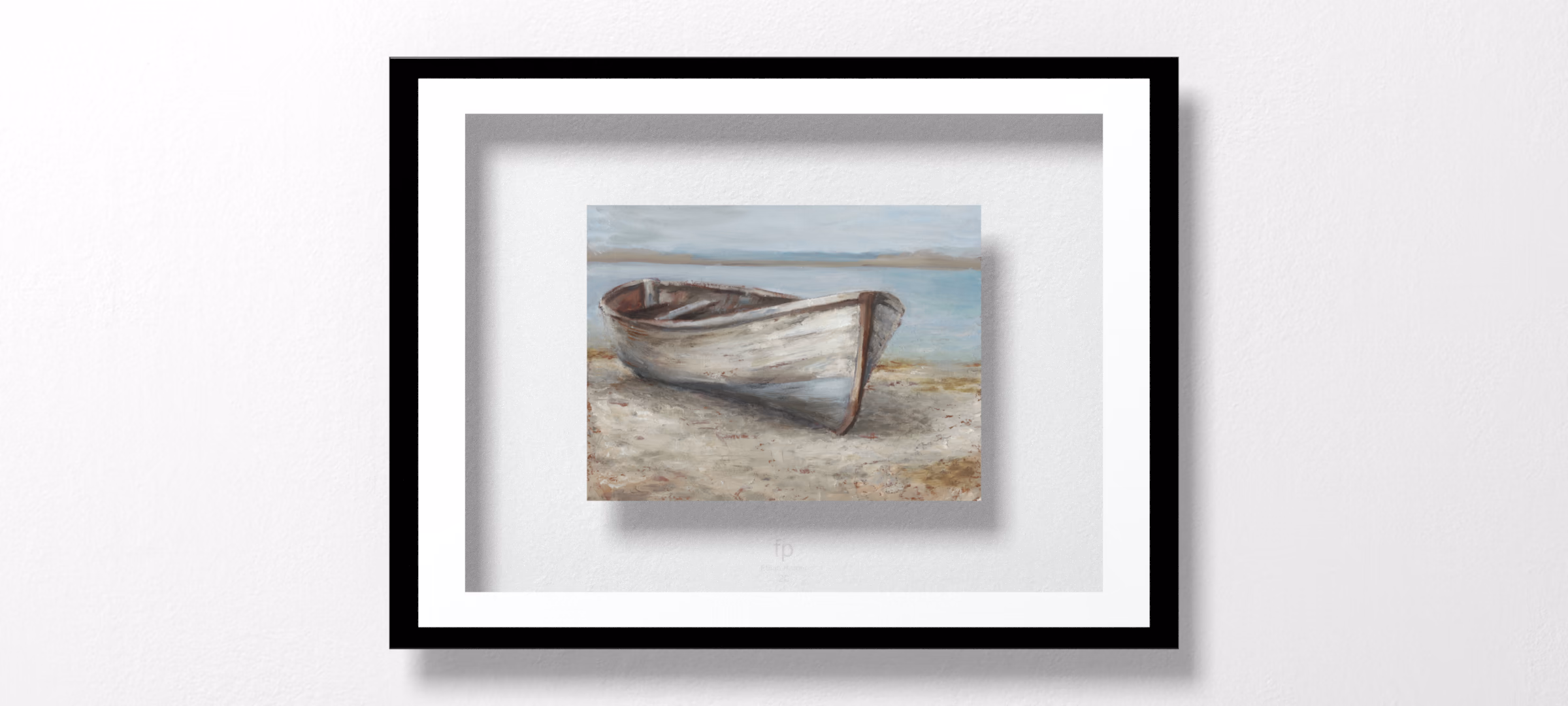 Whitewashed Boat I by Ethan Harper