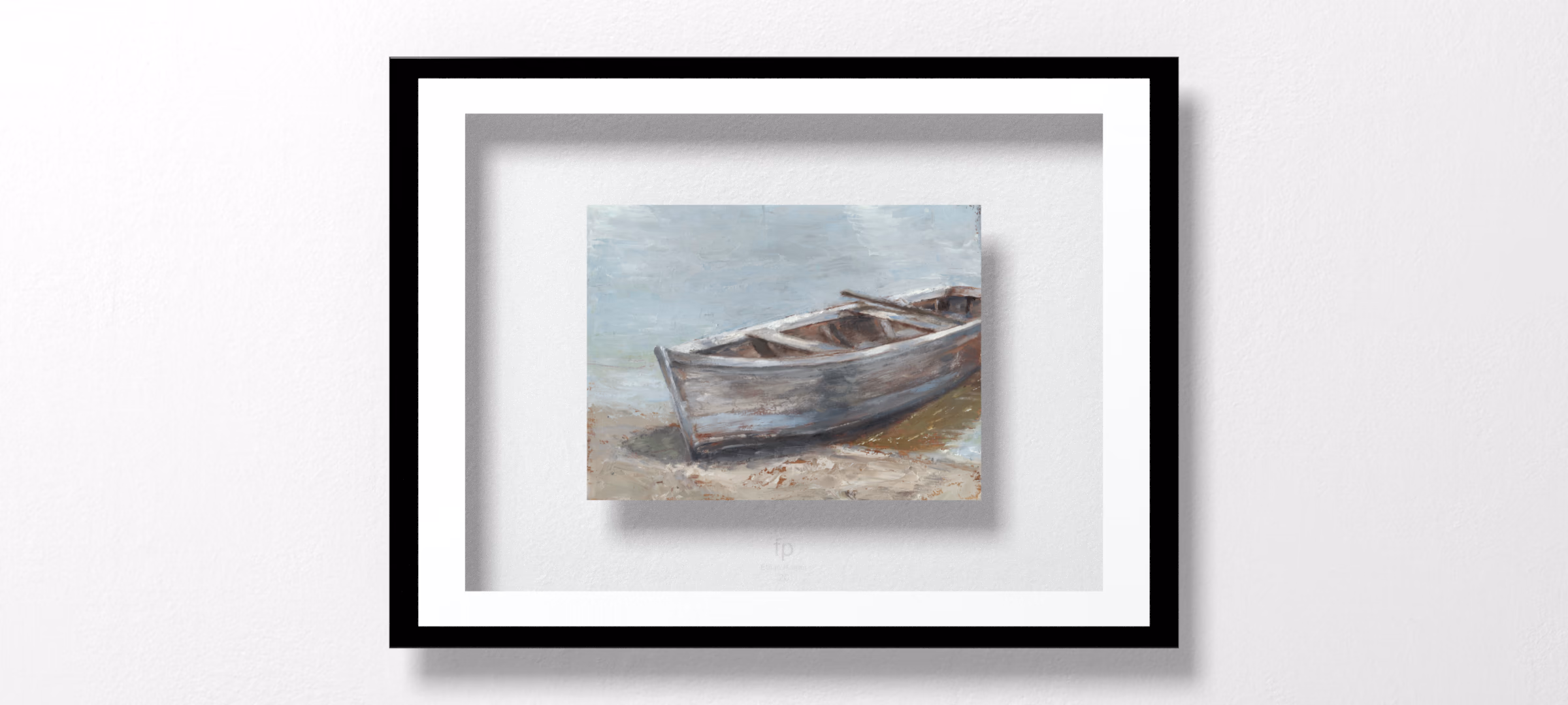 Whitewashed Boat II by Ethan Harper