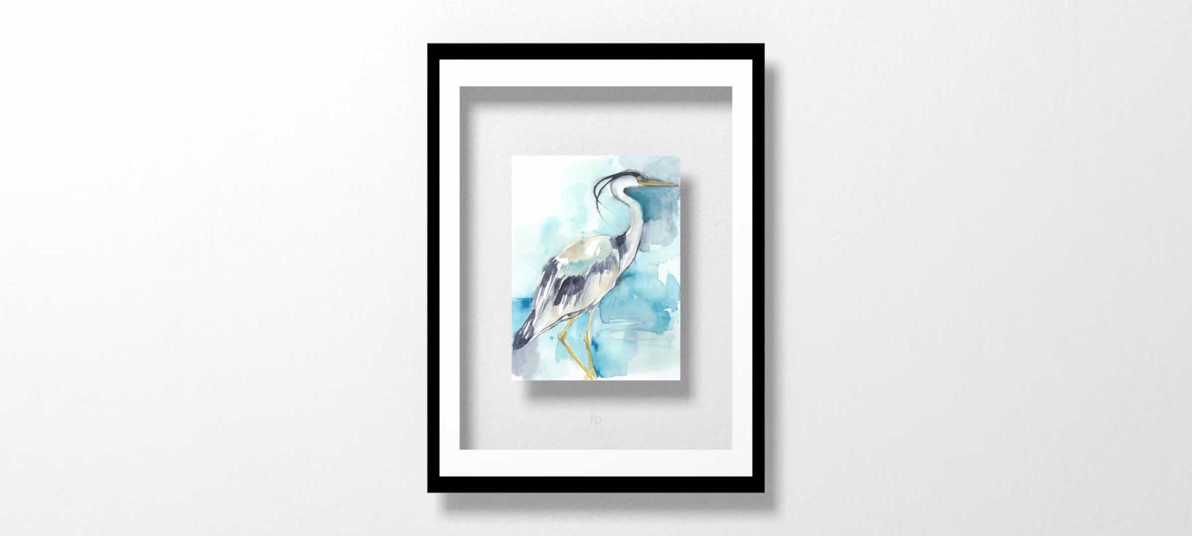 Heron Splash I by Jennifer Goldberger