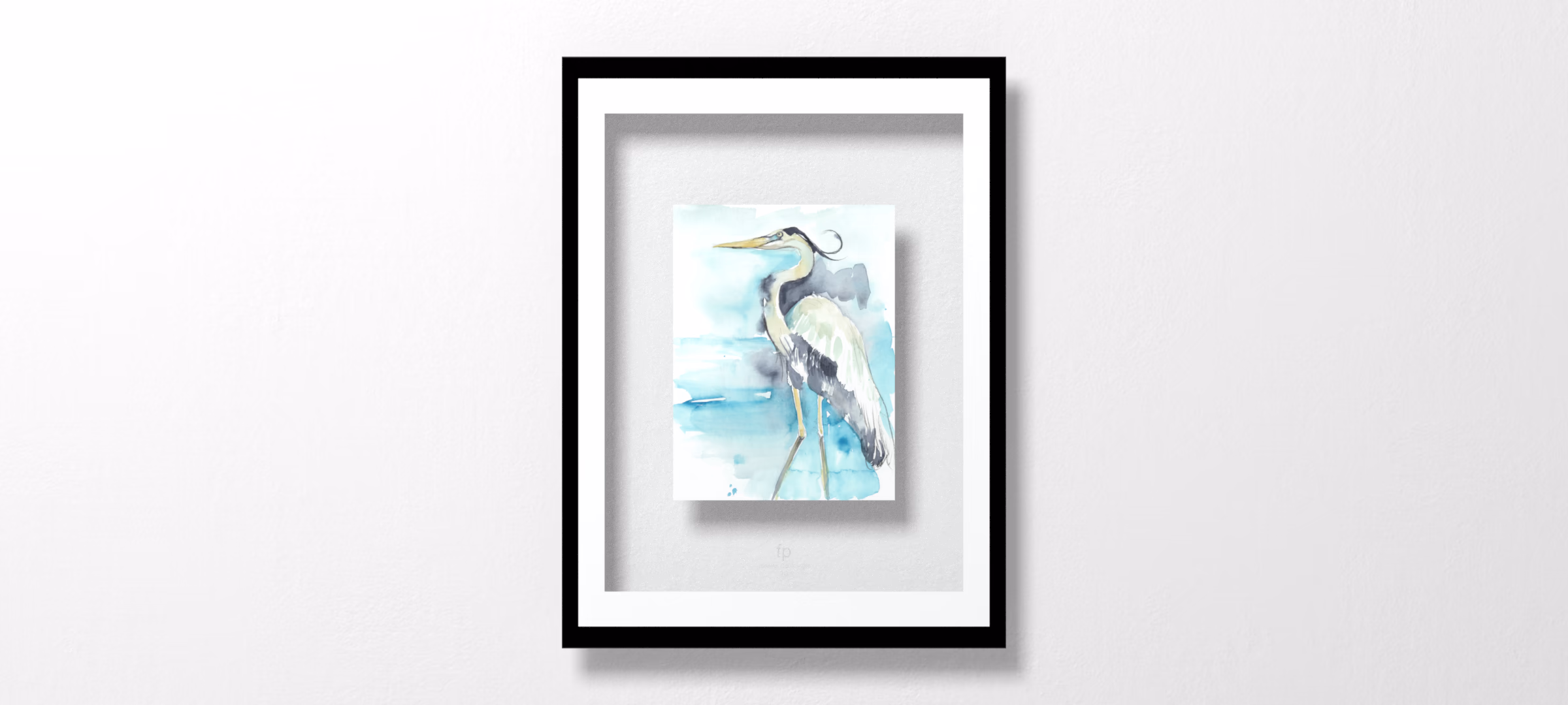 Heron Splash II by Jennifer Goldberger