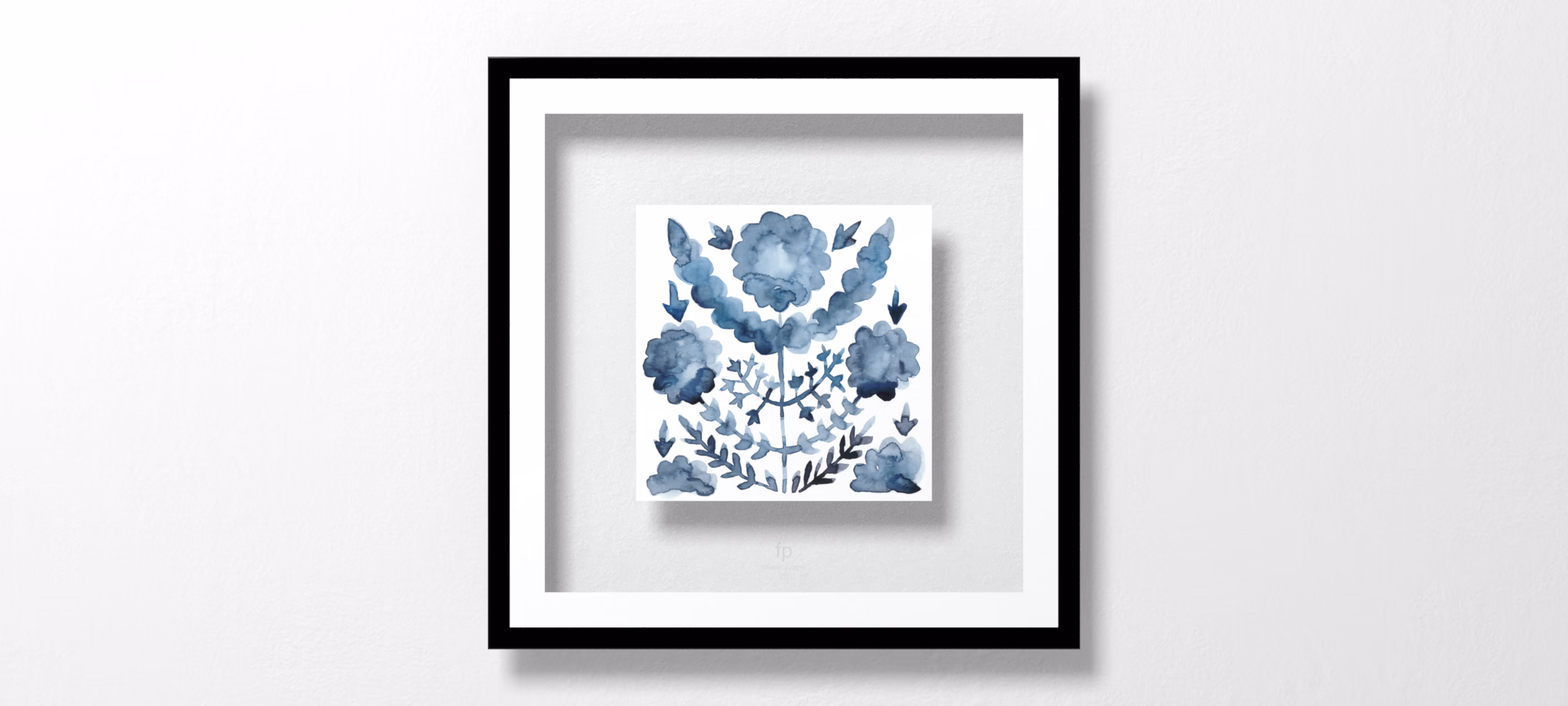 Indigo Ornament I by Chariklia Zarris