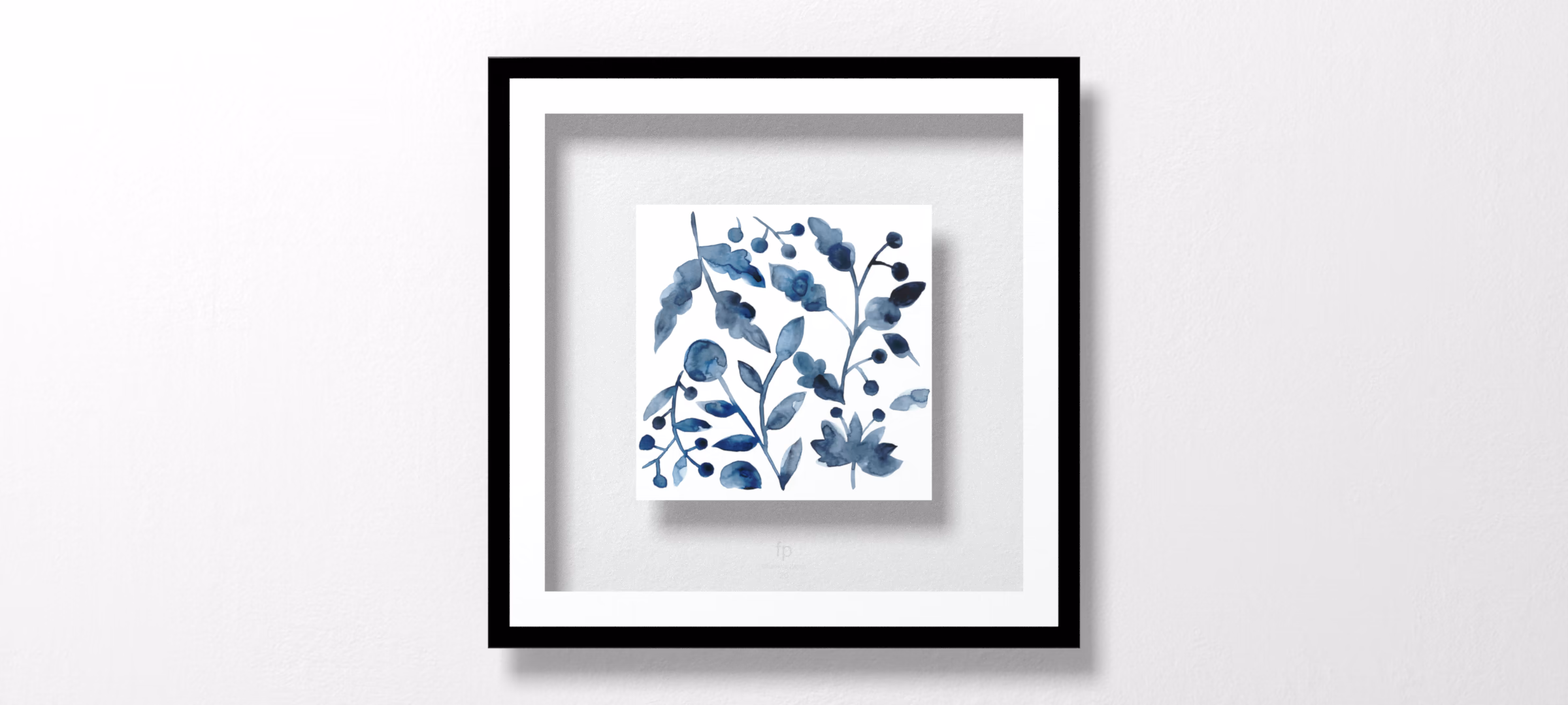 Indigo Ornament V by Chariklia Zarris