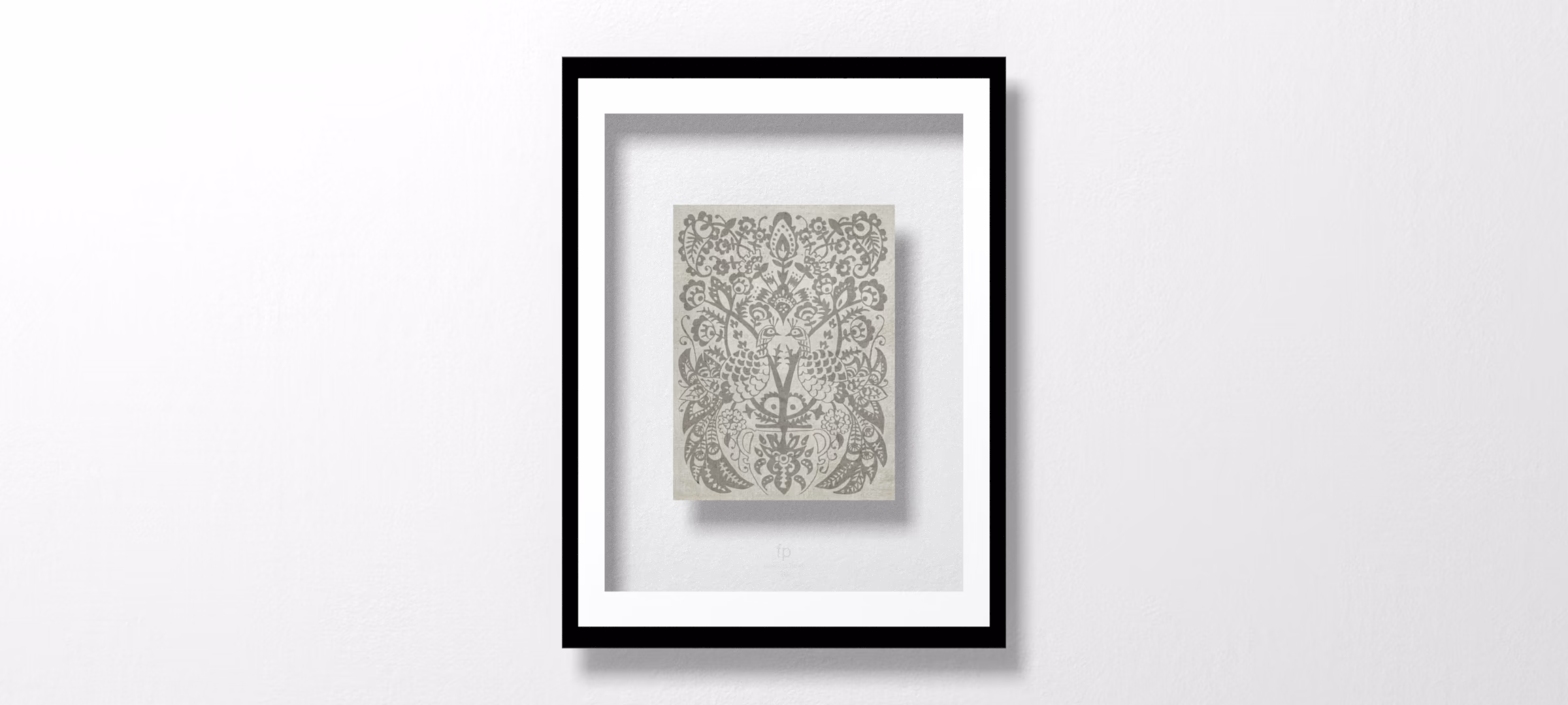 Peacock Damask I by Chariklia Zarris