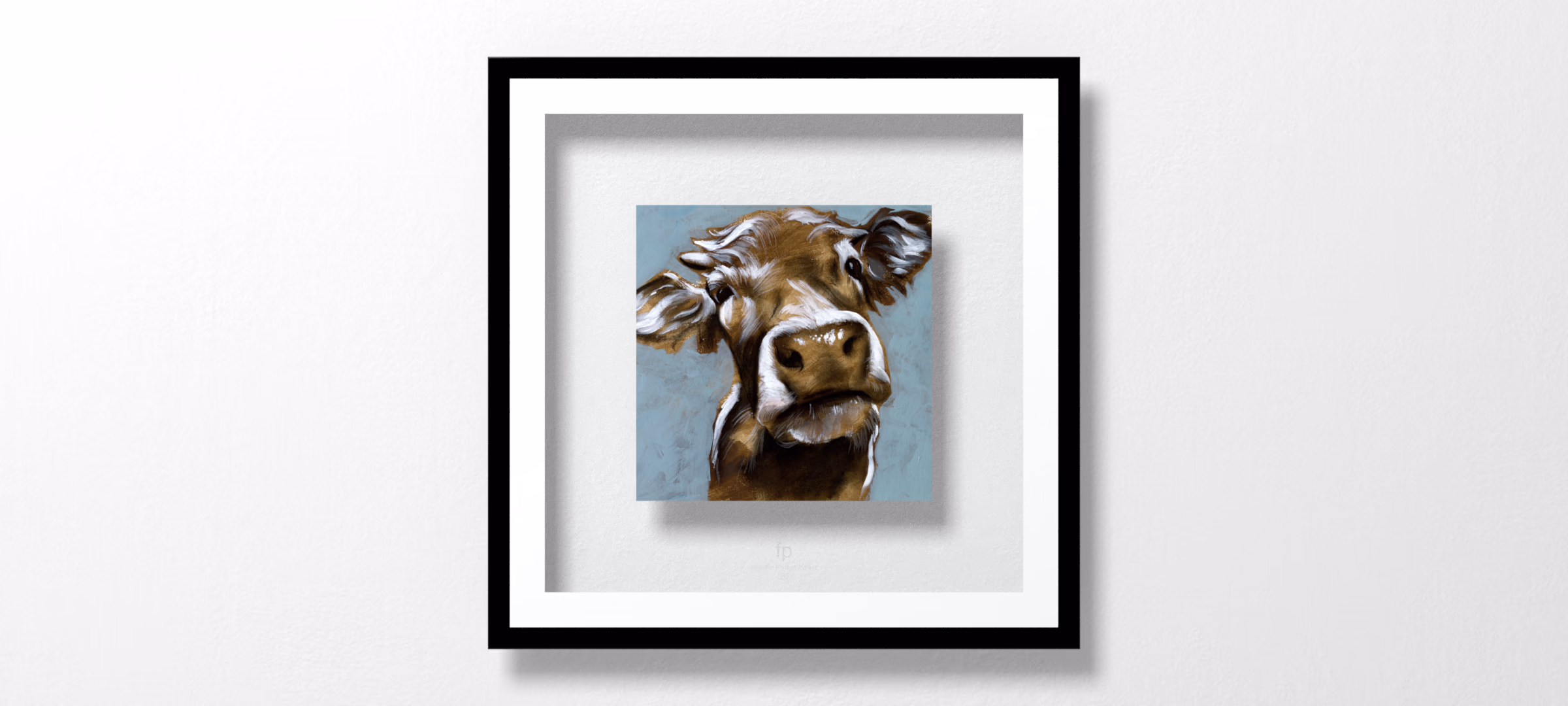 Cow Kisses I by Jennifer Paxton Parker