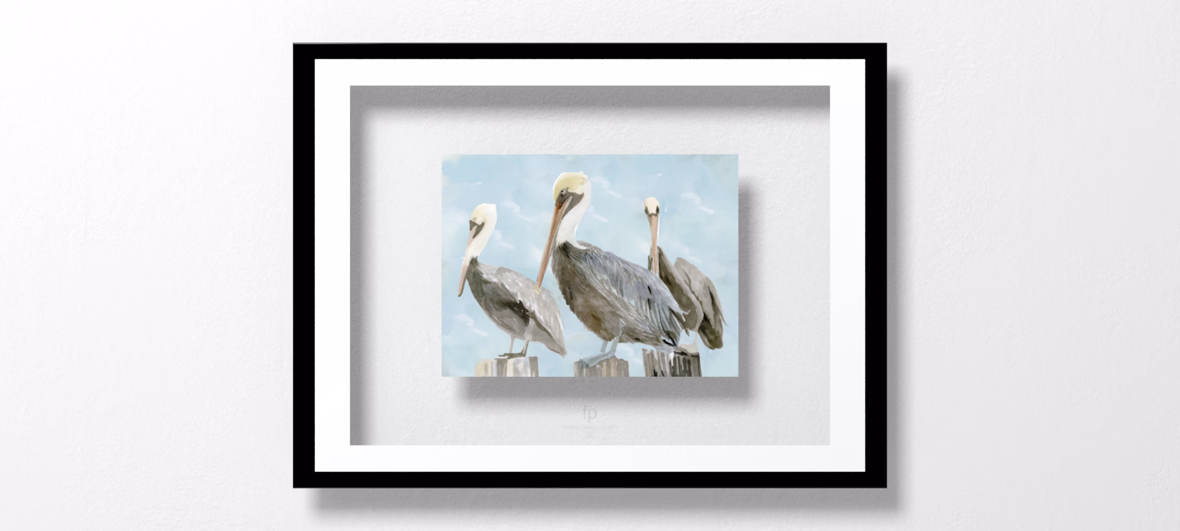 Soft Brown Pelican III by Stellar Design Studio
