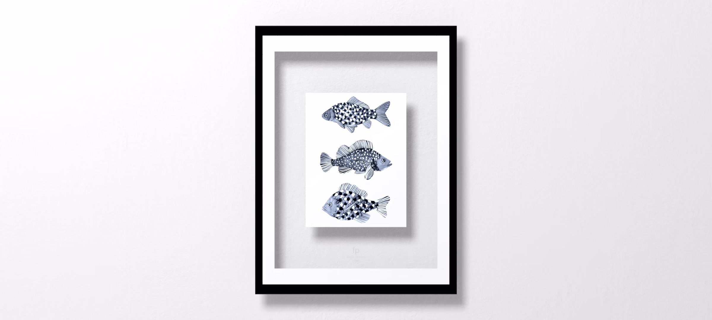 Blue Fish II by Emma Scarvey
