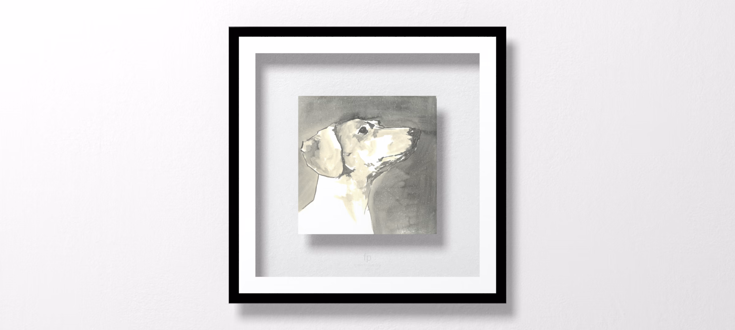 Sepia Modern Dog IV by A Very Modern Dog