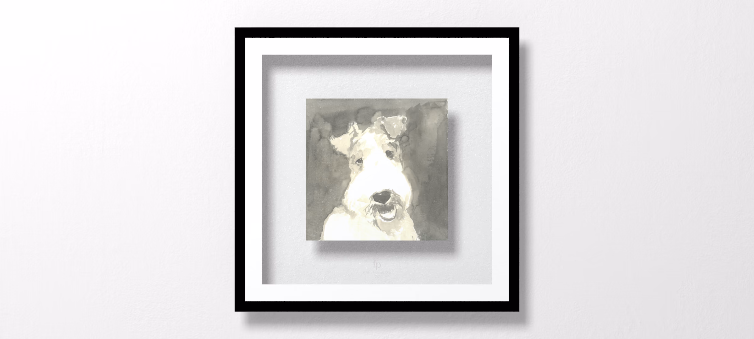 Sepia Modern Dog VI by A Very Modern Dog