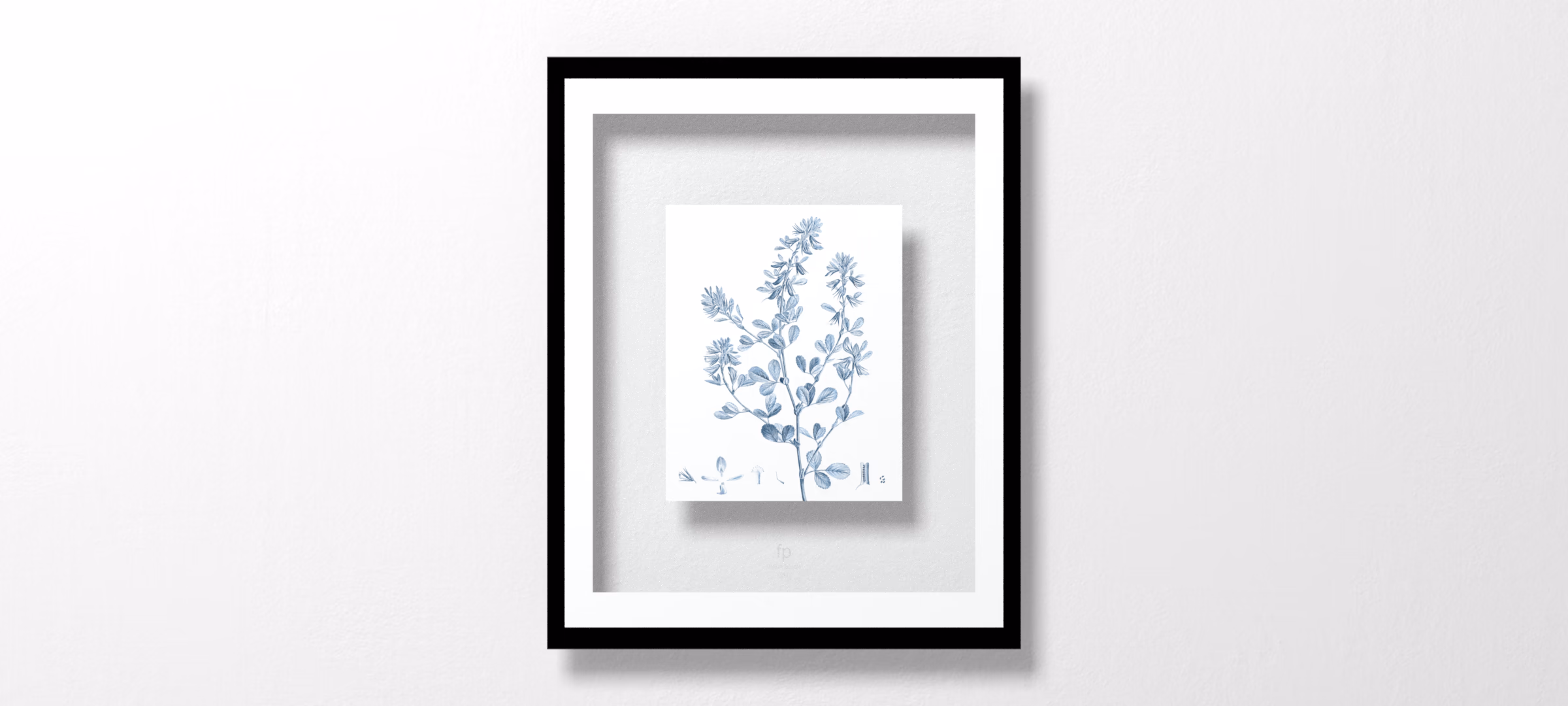 Antique Botanical in Blue VIII by Vision Studio