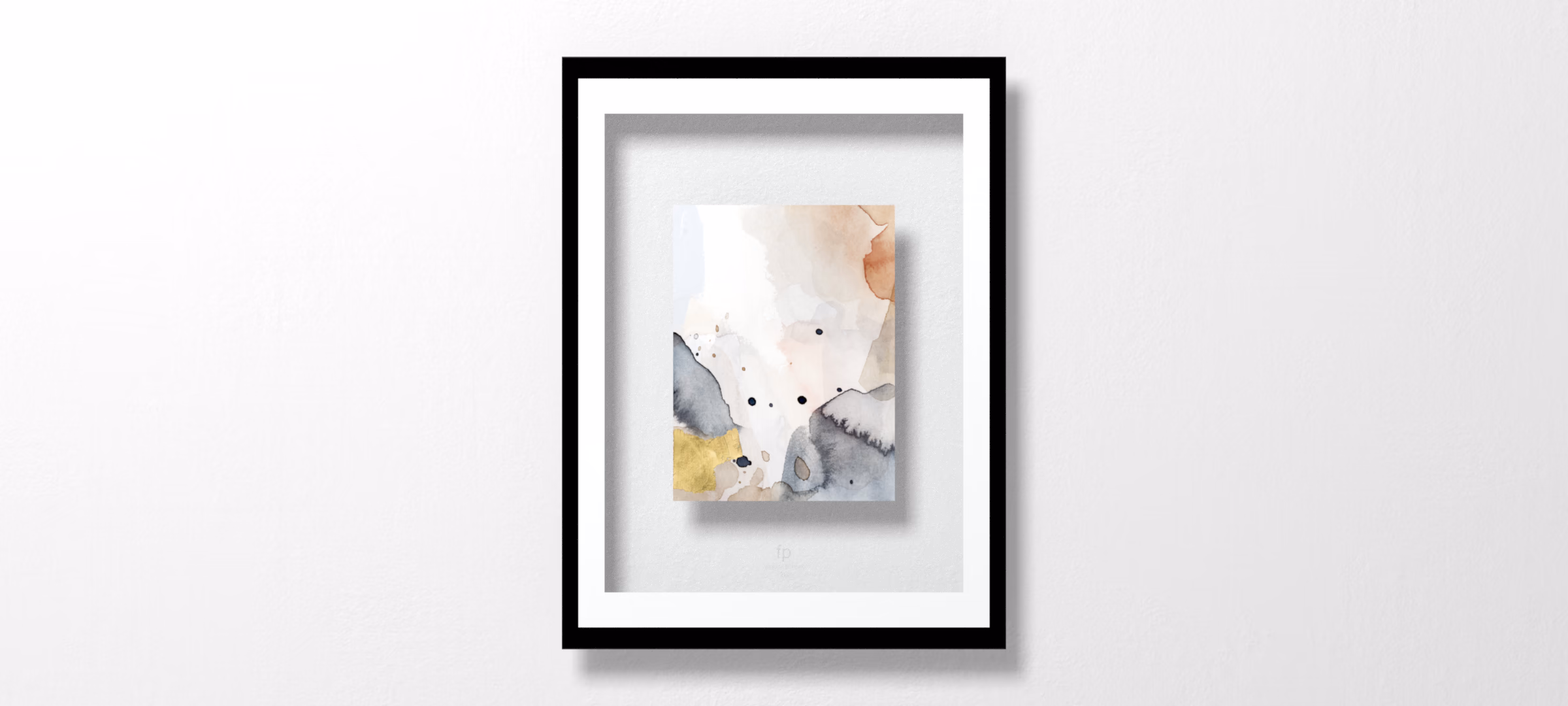 Indigo Blush and Gold II by Victoria Borges