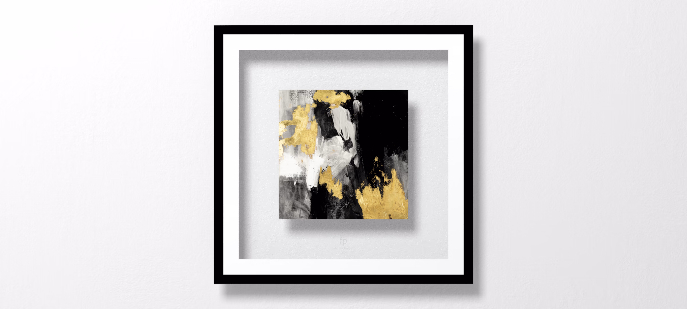 Neutral Gold Collage III by Victoria Borges