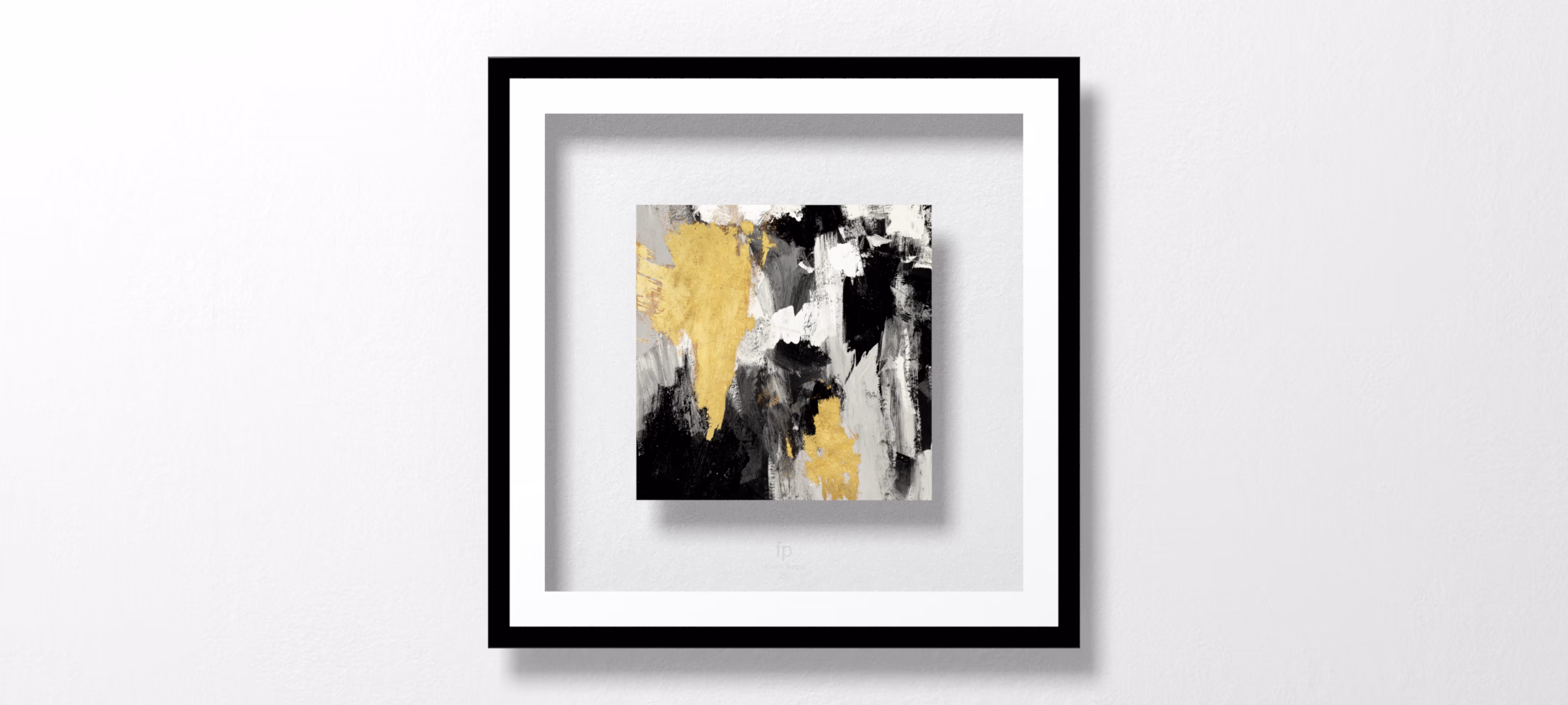 Neutral Gold Collage IV by Victoria Borges