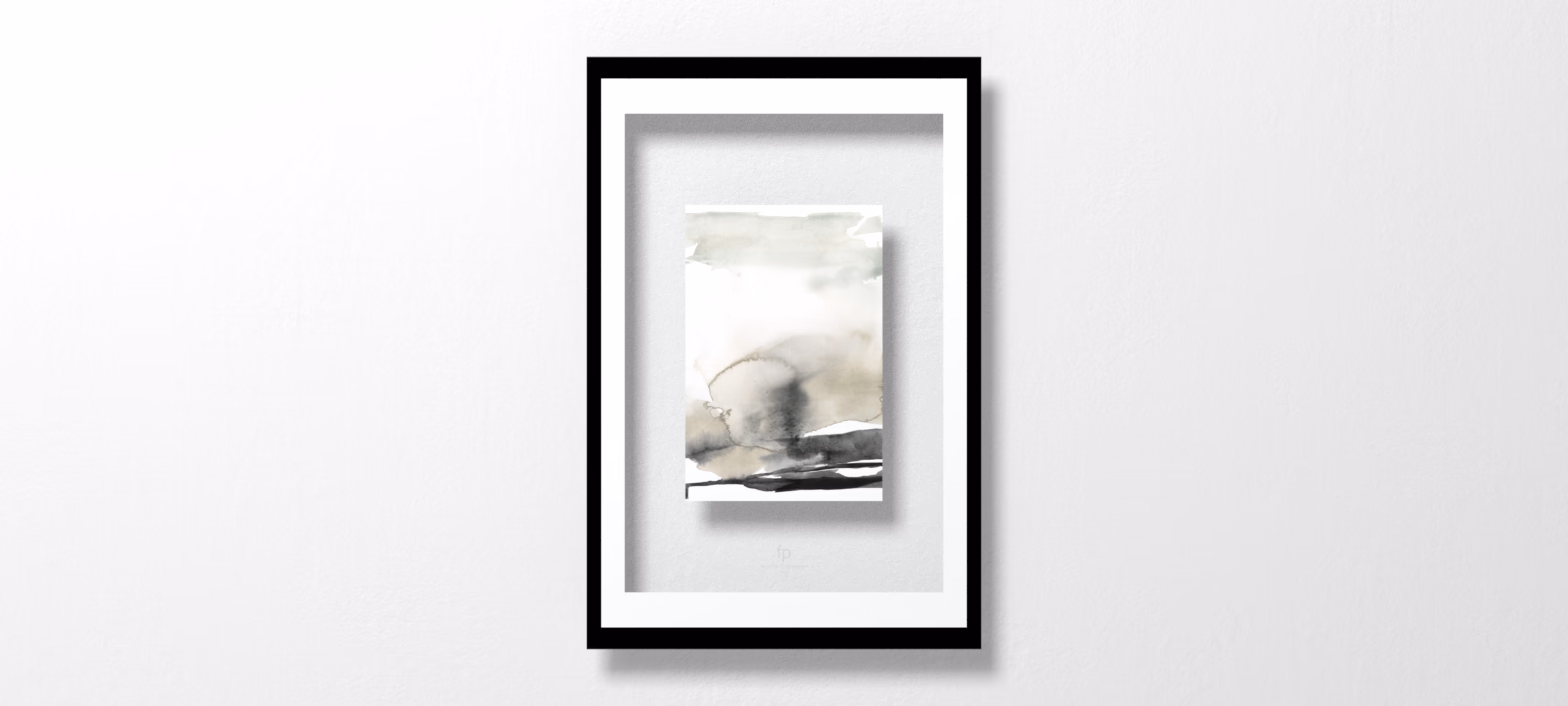 Ebony Horizon Triptych III by Jennifer Goldberger
