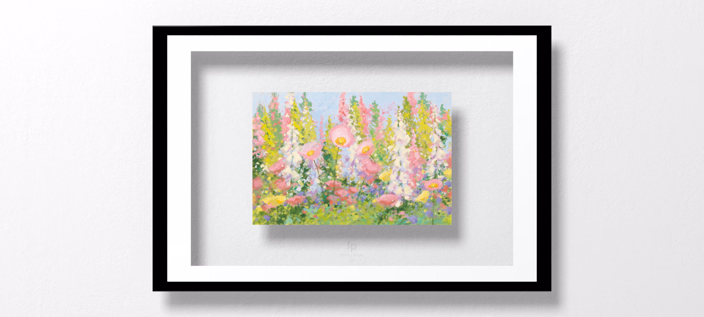 Garden Pastels I Blue Sky by Shirley Novak