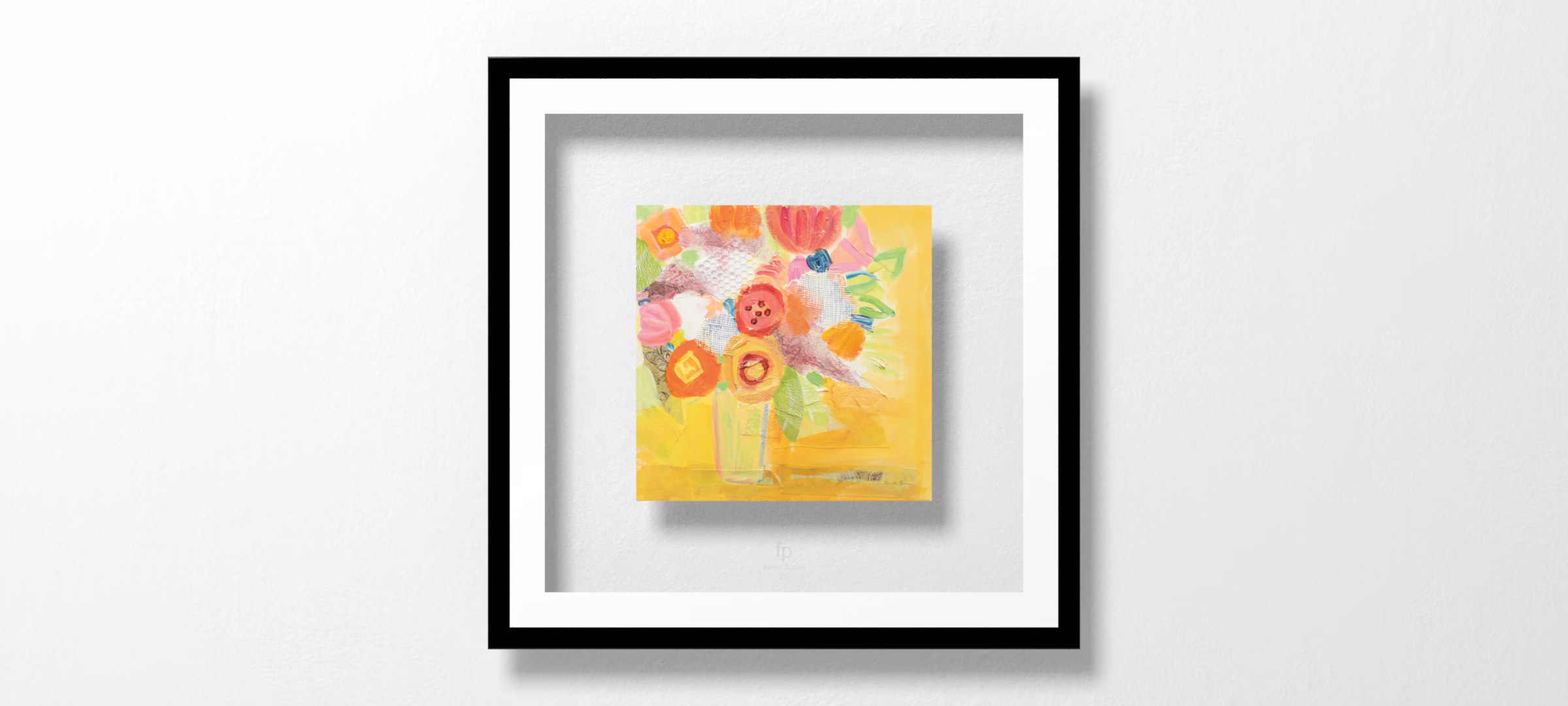 Misty Yellow Floral by Farida Zaman
