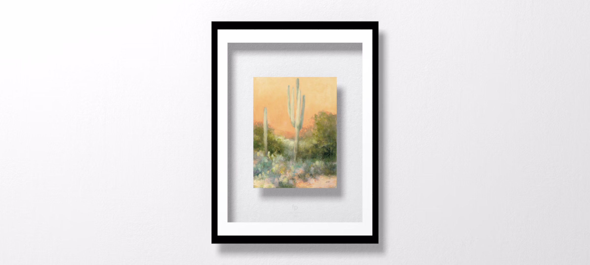 Orange Sunrise Desert II by Julia Purinton