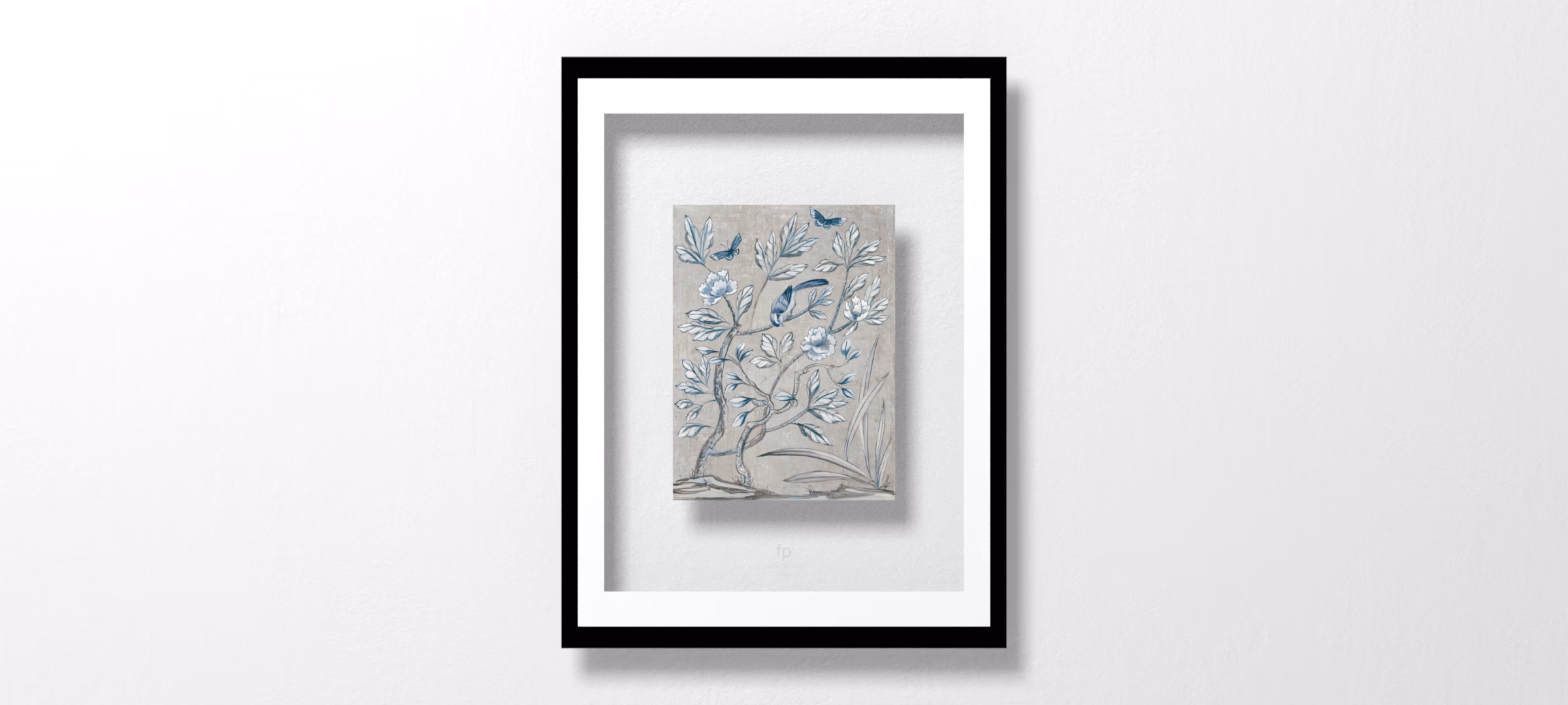 Shimmering Garden II Navy by Julia Purinton
