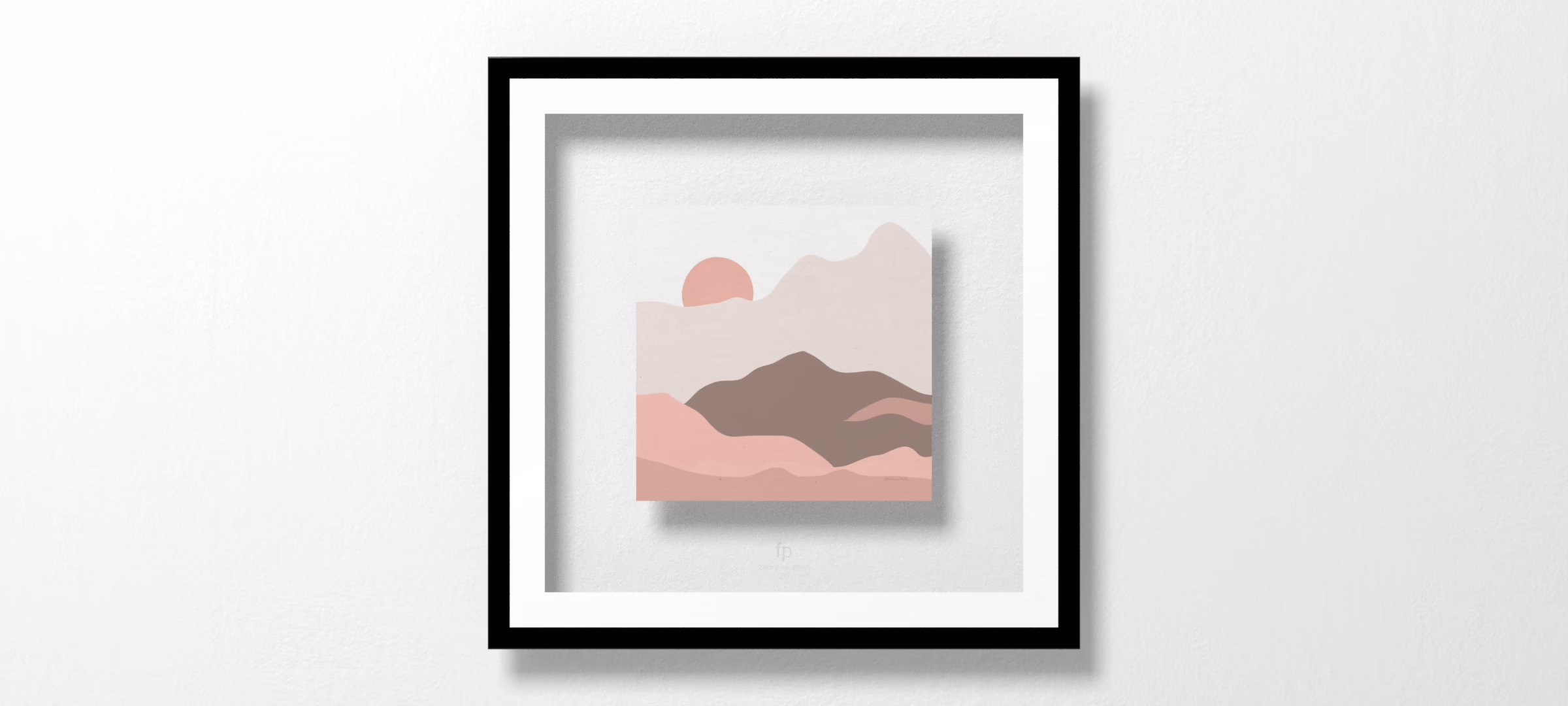 Mountainous II Pink by Sara Zieve Miller