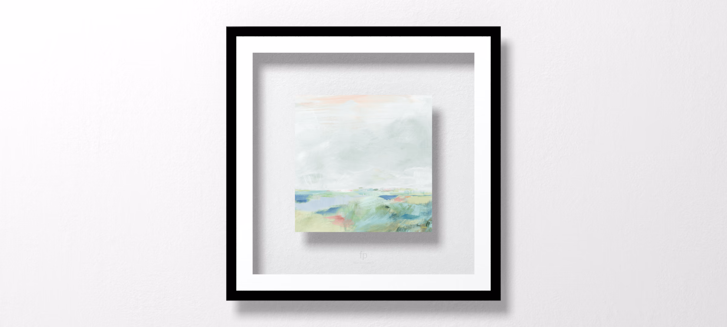 Blue Horizon Sq II by Sue Schlabach
