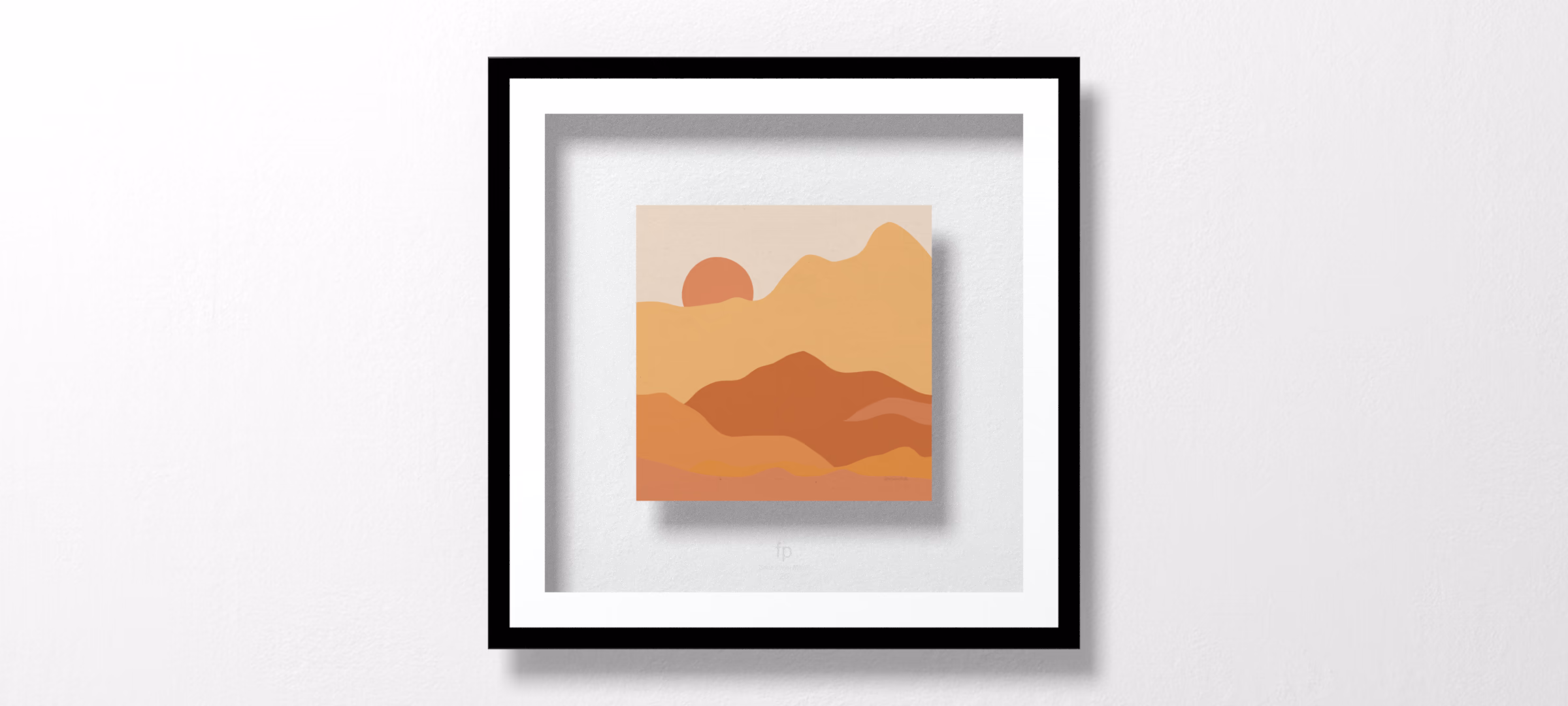 Mountainous II Orange by Sara Zieve Miller